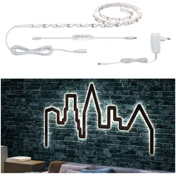 FlexLED 3D Basisset 1,5m Warmweiß Leuchtschrift selber machen