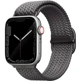 Uniq Aspen Geflochtenes Armband für Apple Watch 1/2/3/4/5/6/7/8/SE/SE2 40/38/41 mm – Grau