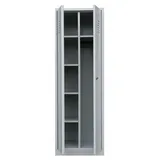 Lüllmann Spindschrank grau komplett montiert 180x60x50cm Kleiderspind Stahl Spind Personalraum- Schrank PutzSpind Werkzeugschrank 510710