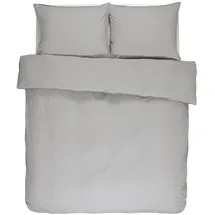Essenza Guy Unifarben Silber 200 x 200 cm + 2 x 80 x 80 cm