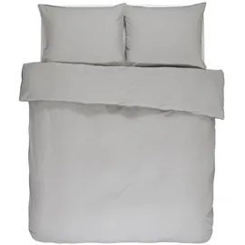 Essenza Guy Unifarben Silber 200 x 200 cm + 2 x 80 x 80 cm