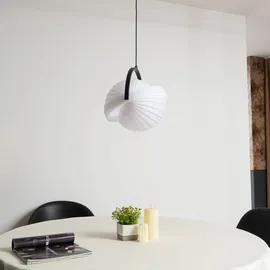 LUCANDE Helva 1 E27 Pendelleuchte Kunststoff weiß