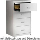 Mauser client entry Hängeregistraturschrank 80 x 60 x 135 cm grau