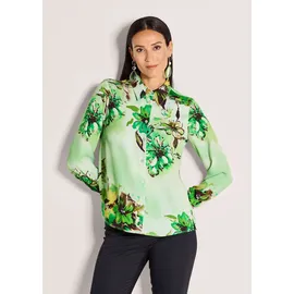 Madeleine Hemdbluse Elegante Bluse mit Hemdkragen grün 36