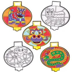 Deko-Anhänger Chinesisches Neujahr zum Ausmalen (pro Set 12) Chinesisches Neujahr