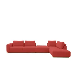 Musterring Eckcouch Mikrofaser 3-Sitzer Beige