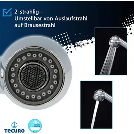 tecuro Küchenbrause verchromt 23300