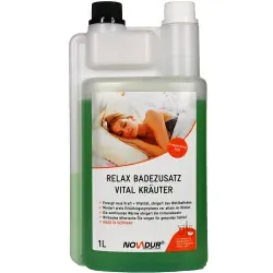 NOVADUR Relax Badezusatz Vital Kräuter  055.0031 , 1000 ml - Doppelhals-Flasche