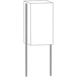 Paketbox BURG WÄCHTER "Universal 150 eBoxx Ni", silber (silberfarben), B:32mm H:1500mm T:32mm Ø:32mm, Edelstahl, Briefkästen, Ständer für Paketbox