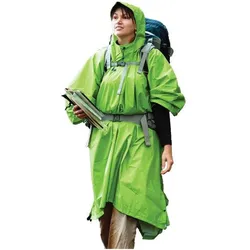 Rucksackponcho Nylon Tarp Poncho green Einheitsgröße