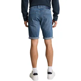 Tom Tailor Herren TTJOSH REGULAR SLIM Jeans Shorts, blau, Uni, Gr. 38