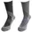 Wandersocken 2er Pack Grau/Schwarz 36-38
