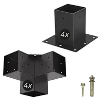SOTech Pfostenverbinder-Set 90 x 90 mm 8 Stück