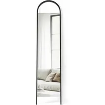 Umbra Standspiegel Schwarz Holz formgebogen 5.1x195.9x45.4 cm