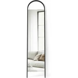 Umbra Standspiegel Schwarz Holz formgebogen 5.1x195.9x45.4 cm