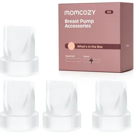 Momcozy M5 Entenschnabelventile, 4 Stück, Ersatzteile für Milchpumpe M5