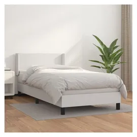 vidaXL Boxspringbett 90 x 200 cm Weiß