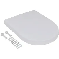 VidaXL Toilettensitze mit Absenkautomatik 2 Stk. Kunststoff Weiß