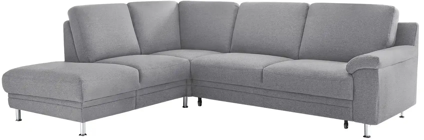 DeLuca Ecksofa  Lavant ¦ silber ¦ Maße (cm): B: 232 H: 91 T: 208