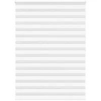 VidaXL Rollo Zebrarollo Weiß 165x200 cm Stoffbreite 160,9 cm