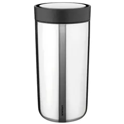 Stelton Thermobecher To Go Click 400 ml Edelstahl Silber