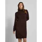 More & More A-Linien-Kleid Strickkleid Braun 44