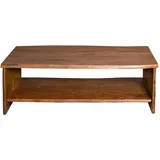 SAM Outillage Sam Couchtisch mit Ablage Akazie massiv 120 x 60 x 40 cm nussbaumfarben DAHLIA