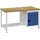 Bedrunka+Hirth Werkbank signalblau lichtgrau B1500xH859xT750mm Buche Multipl.40mm 1 Schub.1 Tür