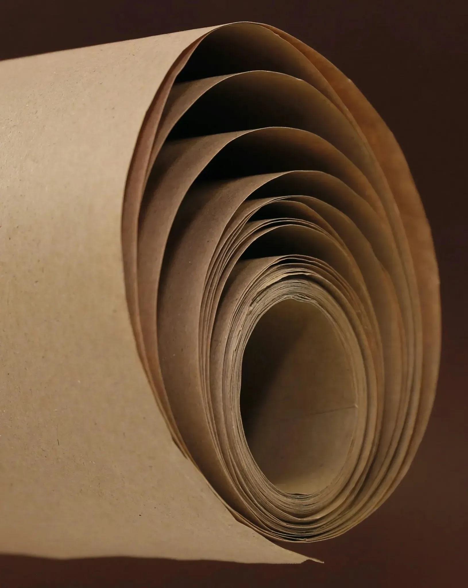 Clairefontaine 8x Recycling-Kraftpapier braun 70g, Rolle 25x1m - Kartonbraun 495071C