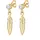 Elli Ohrhänger Feder gold 925 Sterling Silber onesize