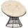 Outsunny Papasansessel Korbsessel 87 x 97 x 90 cm beige