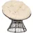 Outsunny Papasansessel Korbsessel 87 x 97 x 90 cm beige