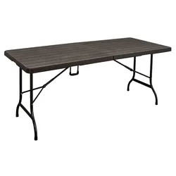 Klapptisch Gartentsich Campingtisch Tisch klappbar Holz-Optik
