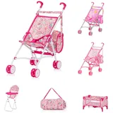 Chipolino Trixy Puppenbuggy Pink