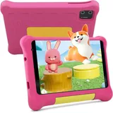 Kinder Tablet, 7 Zoll Tablet für Kinder, Android 13 Tablet, 5GB RAM + 32GB ROM (128GB TF), Dual-Kamera, Spiele, Kindersicherung, WiFi, Bluetooth - Rosa