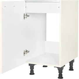 Nobilia Spülenschrank Touch 45 x 58,3 x 87 cm Weiß