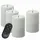 unique candles LED Kerzenset UNIQUE 12,5 cm 4 St. weiß