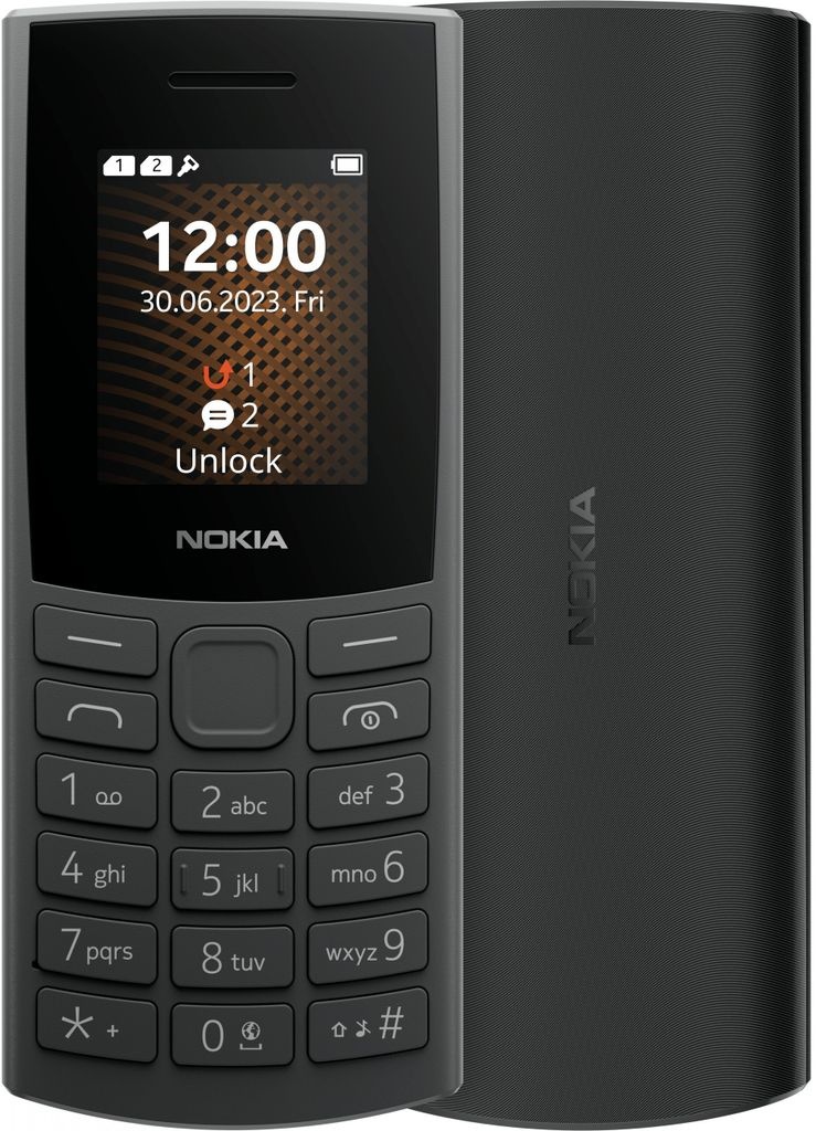 Nokia 105 4G (2023) - Balken - Dual-SIM - 4,57 cm (1.8") - Bluetooth - 1450 mAh - Anthrazit