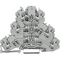 WAGO 2002-3212/1000-673 Dreistock-Diodenklemme 5.20 mm Zugfeder Belegung: L Grau