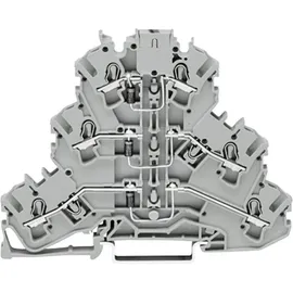 WAGO 2002-3212/1000-673 Dreistock-Diodenklemme 5.20 mm Zugfeder Belegung: L Grau