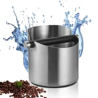 WANDGU Espresso Abklopfbehälter: Abschlagbehälter für Siebträger, Abschlagbox für Kaffeesatz, Kaffee Klopfbox Barista Zubehör Zum Kaffeesatz Sammeln & Recyceln