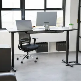 Yaasa Schreibtisch Pro Dunkelgrau/Schwarz