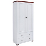 Home Affaire Kleiderschrank »Gotland«, Breite 80 cm, Höhe 178 cm, aus massiver Kiefer, FSC®, weiß