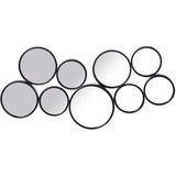 ESPEJO CIRCULOS METAL NEGRO_47X4X91CM, HIERRO
