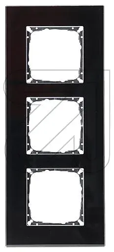 EGB V55 Glas-line Abdeckrahmen 3-fach schwarz