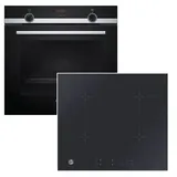 Siemens Herdset Siemens Backofen ecoClean Teleskopauszug + Hoover Induktionskochfeld autark 60 cm