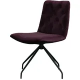 KAWOLA Stuhl CHARME Drehstuhl Esszimmerstuhl Velvet purple