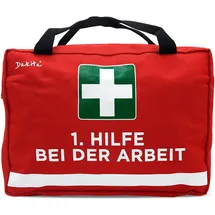 Dakita Erste Hilfe Tasche für Kollegen – Lustiges Geschenk für Mitarbeiter zum Abschied oder Geburtstag – 28×18×8 cm, rot,ohne Inhalt