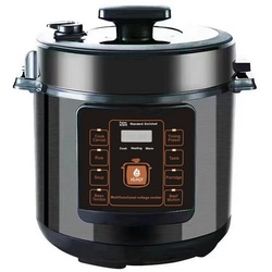 Mutoy Reiskocher Digitaler Reiskocher mit Dampfgarer weiß,Multikocher 6 Liter, Schnellkochtopf,Warmhaltefunktion, Timer,8 Automatische Programme schwarz