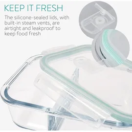 Navaris Frischhaltedose transparent 1,0 l 4-tlg.